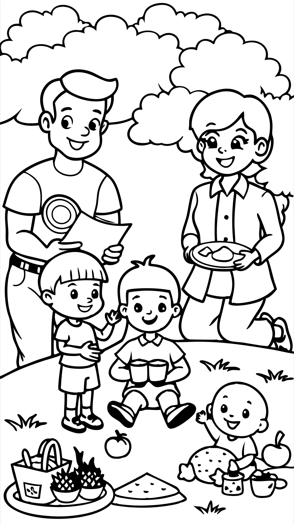 mom and dad coloring pages